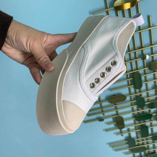 欧货厚底松糕带气眼帆布鞋，其它，她他麦