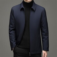 棉衣冬季新款商务休闲中长款翻领风衣男宽松潮流棉服HB2132-P195,男装棉衣,电商B212（原钱塘6029）