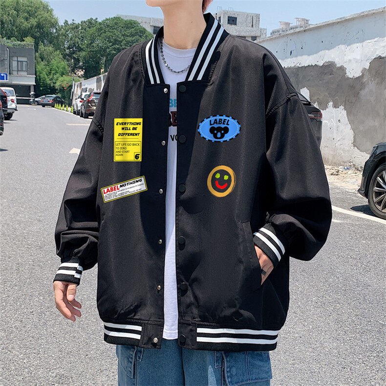 ！2023春季新款男士棒球服夹克潮流百搭潮流外套JK508P60,男装夹克,电商B220