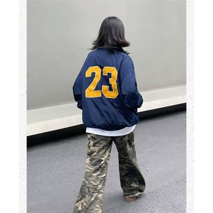 W65-P39 美式街头字母刺绣卫衣文艺ins潮流时尚简约慵懒原宿图片