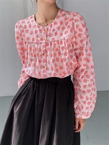 2022春款碎花小衫，设计师款，其它，季尺