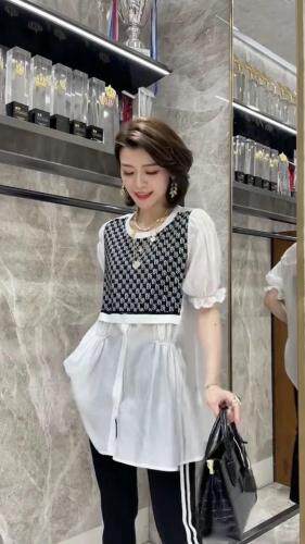 夏季拼接小衫，女装，斐媞梦 FTM
