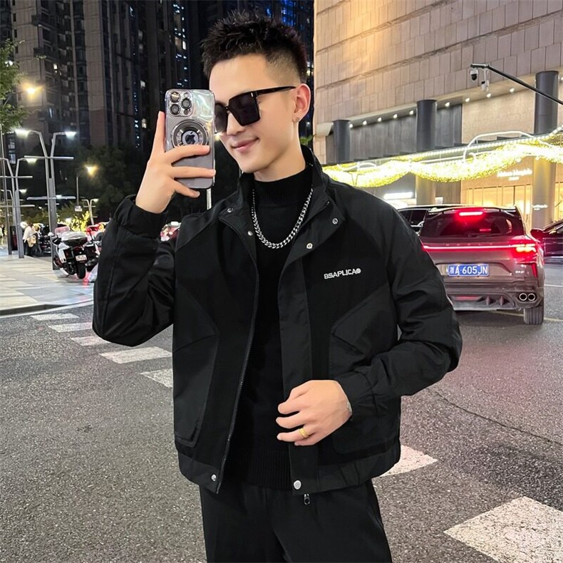 工装外套男新款潮流短款夹克衣服男士春秋款上衣,男装夹克,星座1013