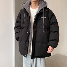 情侣装加厚棉衣男冬季连帽休闲棉服潮流棉袄宽松A266-WT08-P65，男装棉衣，电商A266