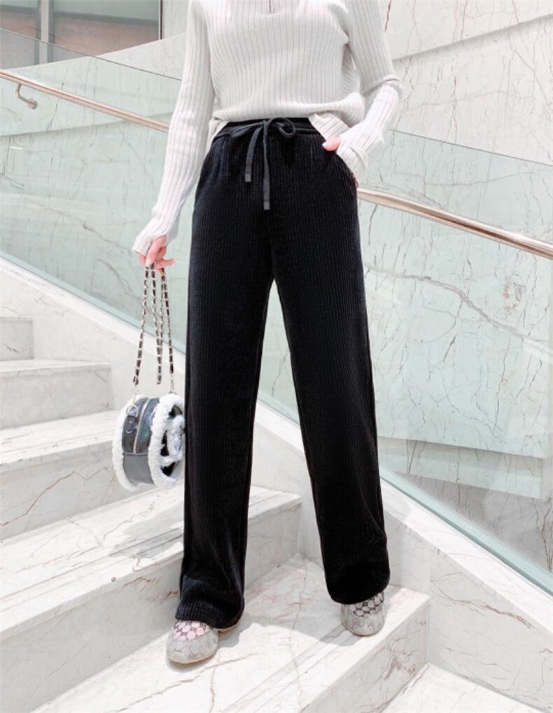 韩绒阔腿裤，女装，DCXY 超越