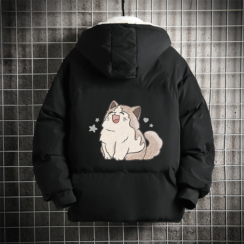 控128加绒面包服男大码羊羔毛棉衣男MY16358-P100图片