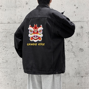 牛仔夹克男大码牛仔外套男茄克 NJ77185-P60图片