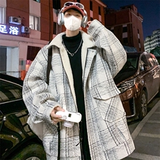羊羔毛棉服男2025冬季新款休闲外套潮牌棉衣棉袄M199P120控158，男装棉衣，电商A157