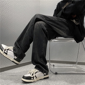 ins潮流男生水洗牛仔裤高街修身小脚裤B315-K23252-P50控68图片