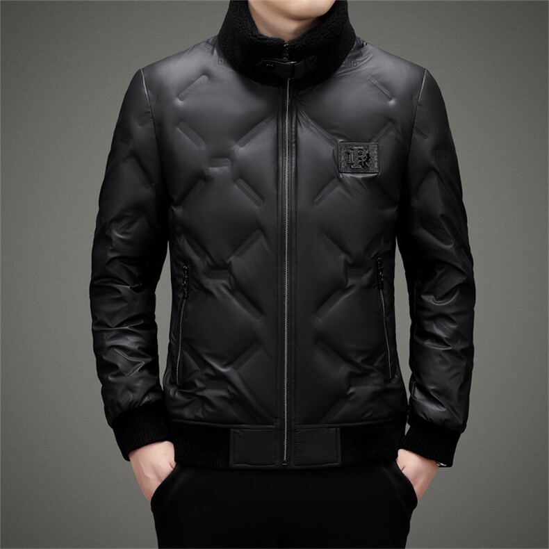 CAH2806钱塘2020-2时尚休闲立领简约百搭中年男士羽绒服P210,男装羽绒服,钱塘207-2