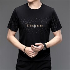短袖t恤男夏季薄款宽松圆领时尚半袖T恤男滑料速干韩版潮流男，男装T恤，电商B212（原钱塘6029）
