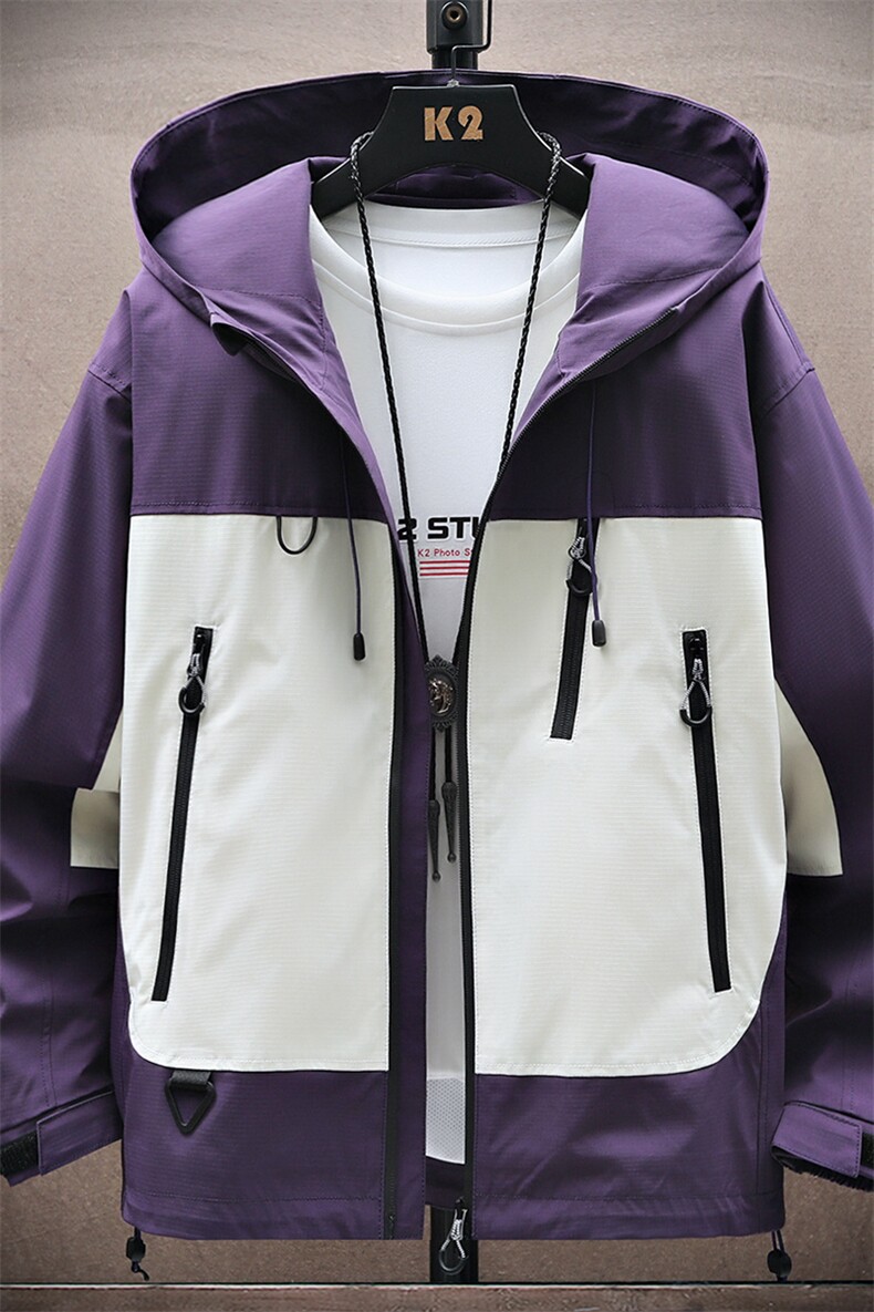 中性风现货三防户外夹克男连帽冲锋衣外套DSA157B-J129-P60,男装夹克,电商A157B
