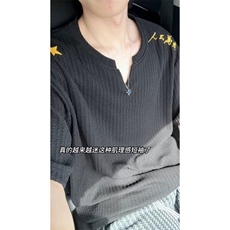XZ809A/FFF03/特P24/控48美式V领坎肩万针绣花T恤，男装T恤，星座809A(原222-1)