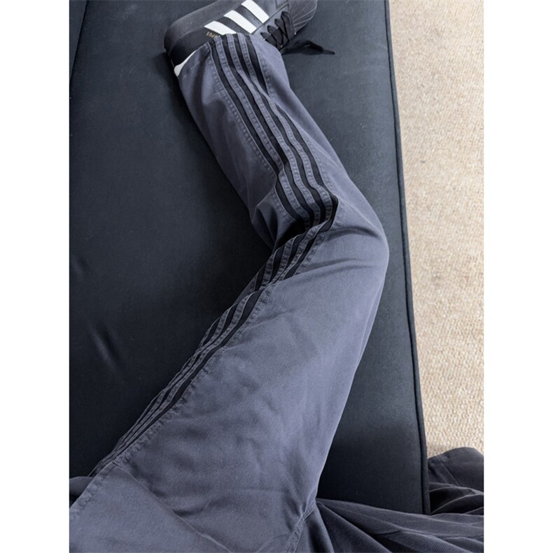 B221美式ins宽松直筒三条织带冰凉感休闲裤LK25470-特P40控68,男装休闲裤,电商B221