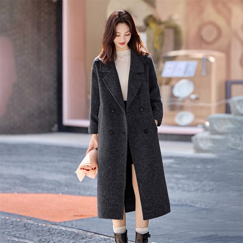 2025慵懒松弛羊毛大衣,女装毛呢外套,衣佳和