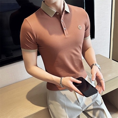 现货主推夏季短袖翻领Polo衫5色大码半袖T066-特P40，男装T恤，电商D342