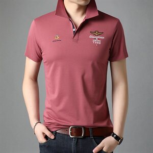 G7287 2021夏季新款T恤衫男POLO衫短袖翻领图片
