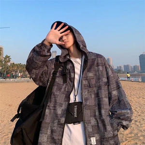 潮流夹克潮男春季连帽夹克JK814P55图片