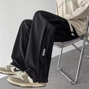 休闲裤男士韩版潮流直筒拼接帅气2024冬季新款ins长裤K5876-P33