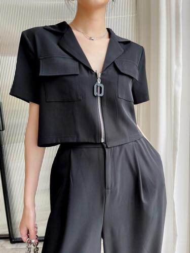 小西装哈伦裤套装，女装西装，H·SHE