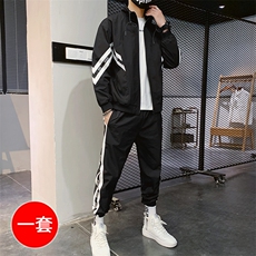 春季夹克套装工装翻领夹克男男青少年两件套CYTZ18，男装套装，电商A128