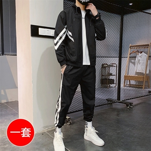 春季夹克套装工装翻领夹克男 男青少年两件套CYTZ18图片
