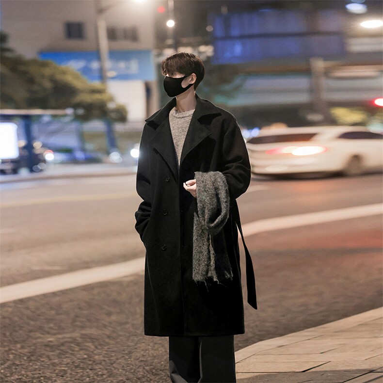 长款过膝男装呢料呢子大衣冬季呢子翻领外套XZ514-2-F10-P138,男装毛呢大衣,星座514-2(原B239)