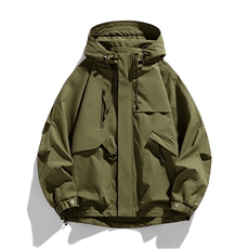 现货5W件冬季三防美式boxy解构连帽雪山冲锋衣棉衣男女棉服厚外套，男装夹克，电商A443