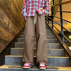 ~伞兵裤子男女夏季薄款透气速干阔腿裤美式潮牌宽松休闲长裤，男装休闲裤，星座1013