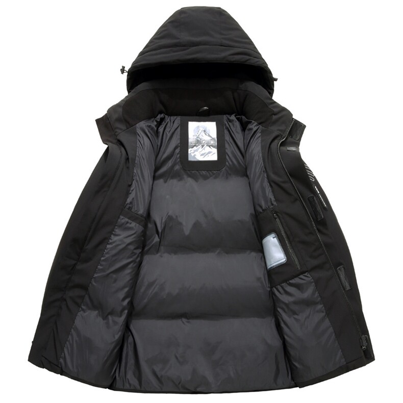 90%白鸭绒羽绒服男爸爸装冬季中长款加厚中年人保暖外套H27-P195,男装羽绒服,星座1210A