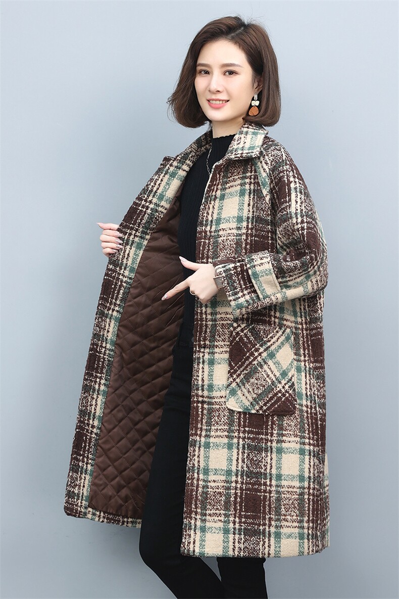2022冬季新款女装时尚休闲保暖宽松舒适中长款呢大衣女,女装毛呢外套,叶笙衣