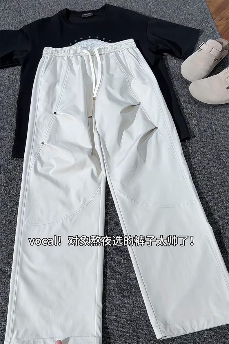 2026春季新款内景美式打褶铆钉长裤M-5XLHK26079-特P25,男装休闲裤,电商A022
