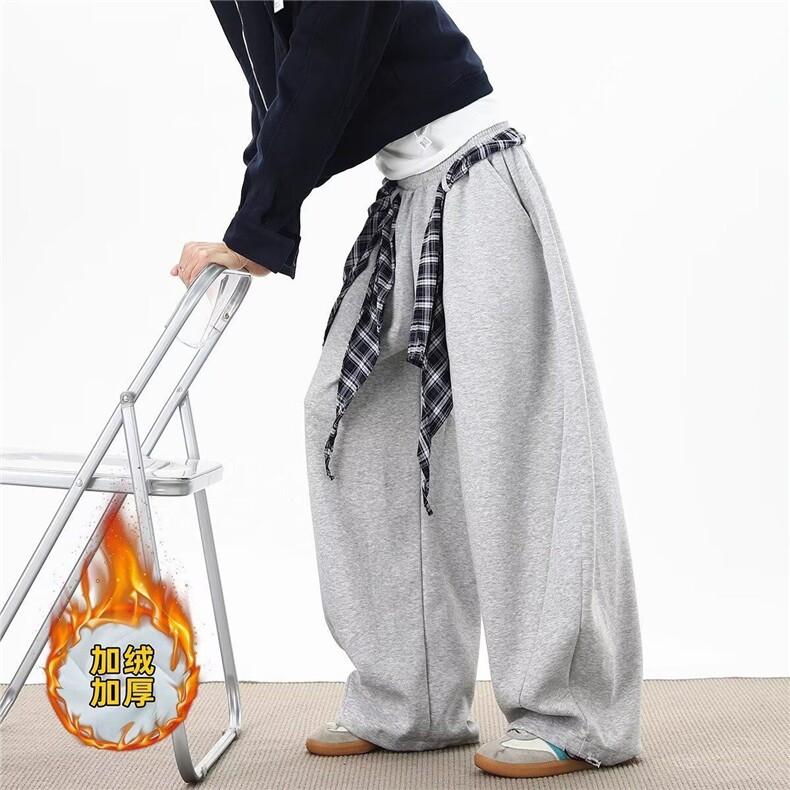 1506/QR-G17150/P55新款宽松休闲裤男韩版潮流百搭裤子图片
