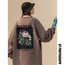 中性风新款华棉复合高克重抖音品质圆领卫衣H603P55控68，男装卫衣，电商A268