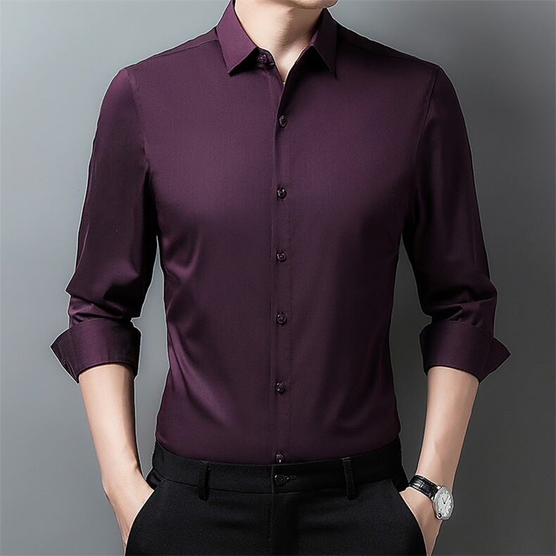 男式服装秋季新款衬衫男长袖翻领休闲四季可穿衬衣XY715-P65,男装衬衫,星座1105-3
