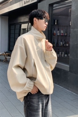 1美式复古做旧双拉链大口袋PU皮大码M-5XL夹克男JK77777P95控128，男装夹克，星座226-2