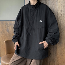 A677-P49户外机能冲锋衣外套男秋季撞色拼色百搭宽松工装夹克，男装夹克，星座512-6