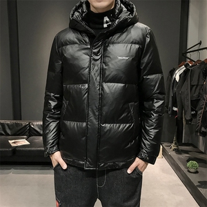 含秋冬新款潮流ins亮皮反光羽绒服情侣DS-B293-F702图片