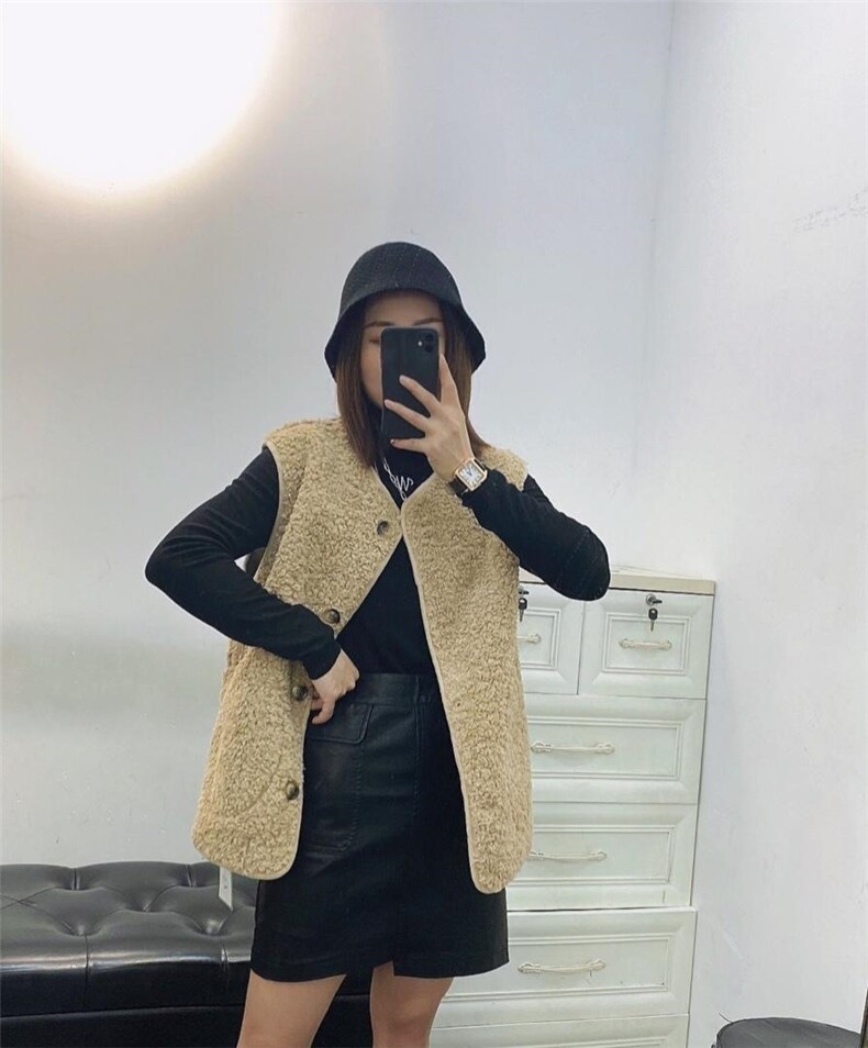 2021冬季皮毛马甲，女装马甲，曼希野