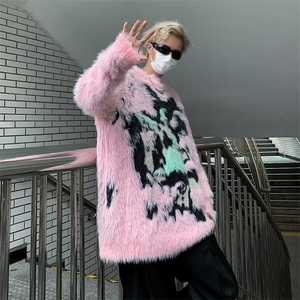美式圆领毛衣男慵懒风休闲针织衫 MY240 P68图片