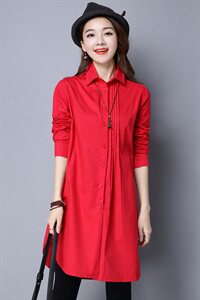 纯棉加绒衬衫女长袖秋冬季韩版显瘦中长款保暖衬衣打底衫内搭上衣图片