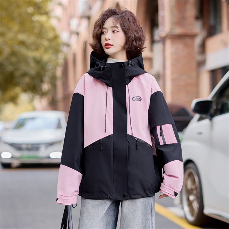 2024年冬季新款白鸭羽绒内胆冲锋衣外套两件套女,女装羽绒服,辉之琳
