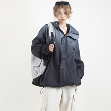 A118-P85美式渐变连帽冲锋衣户外登山服外套秋季学院风潮，男装夹克，星座911