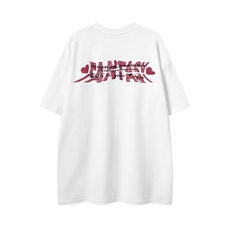 白底卡通趣味印花纯棉时尚潮流短袖T恤T6078P25控38，男装T恤，电商A268-1