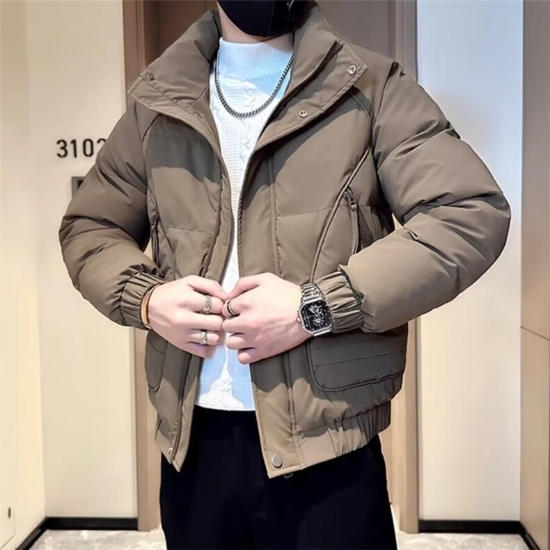 男士潮牌棉衣冬季韩版潮流痞帅立领棉服2025年新款男装冬款棉袄子,男装棉衣,星座1013