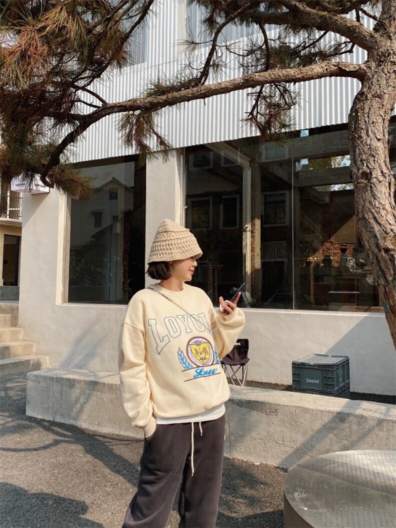 2021/加绒卫衣/NEW，女装卫衣/绒衫，潘朵拉