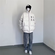 美式潮新款棒球服高街刺绣棉服男女秋冬季棉衣情侣棉袄加厚外，男装棉衣，星座1210-1