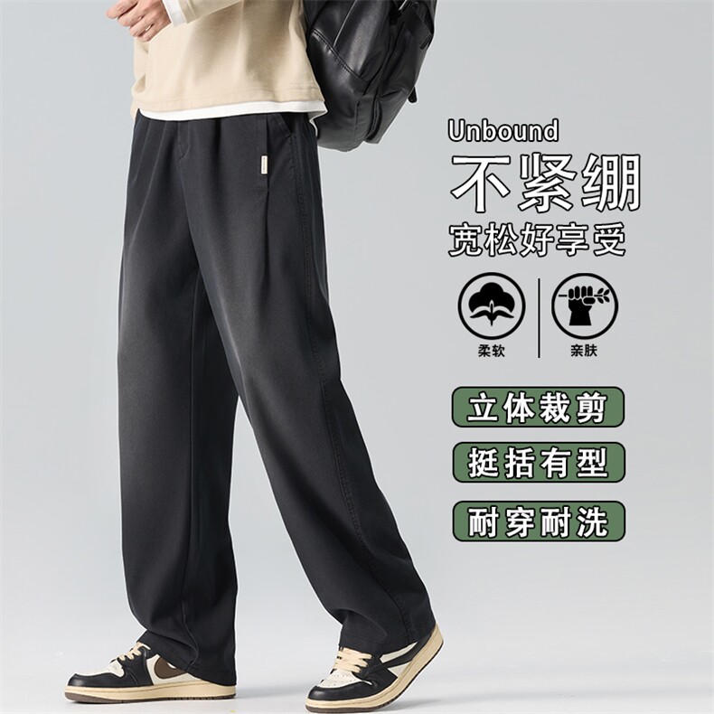 高端牛仔裤男款2025秋季新款休闲裤宽松直筒裤裤秋潮牌K6660-P52,男装牛仔裤,星座610（原A335）