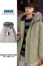MM48100-P130冬季大毛领棉衣男士大码加厚棉袄男棉服，男装棉衣，电商A040