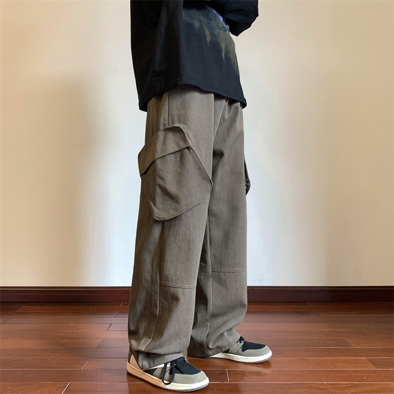 秋季新款拼接立体袋工装休闲裤XZ604-KG38-P55控68,男装工装外套,星座604